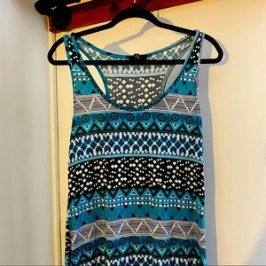 Tribal Print Maxi Dress